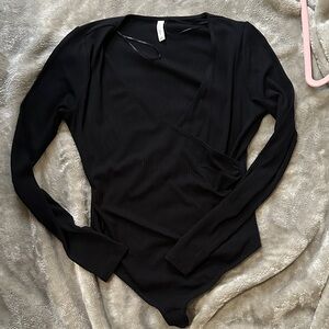 Gentle Fawn  - Black Ribbed Bodysuit never worn